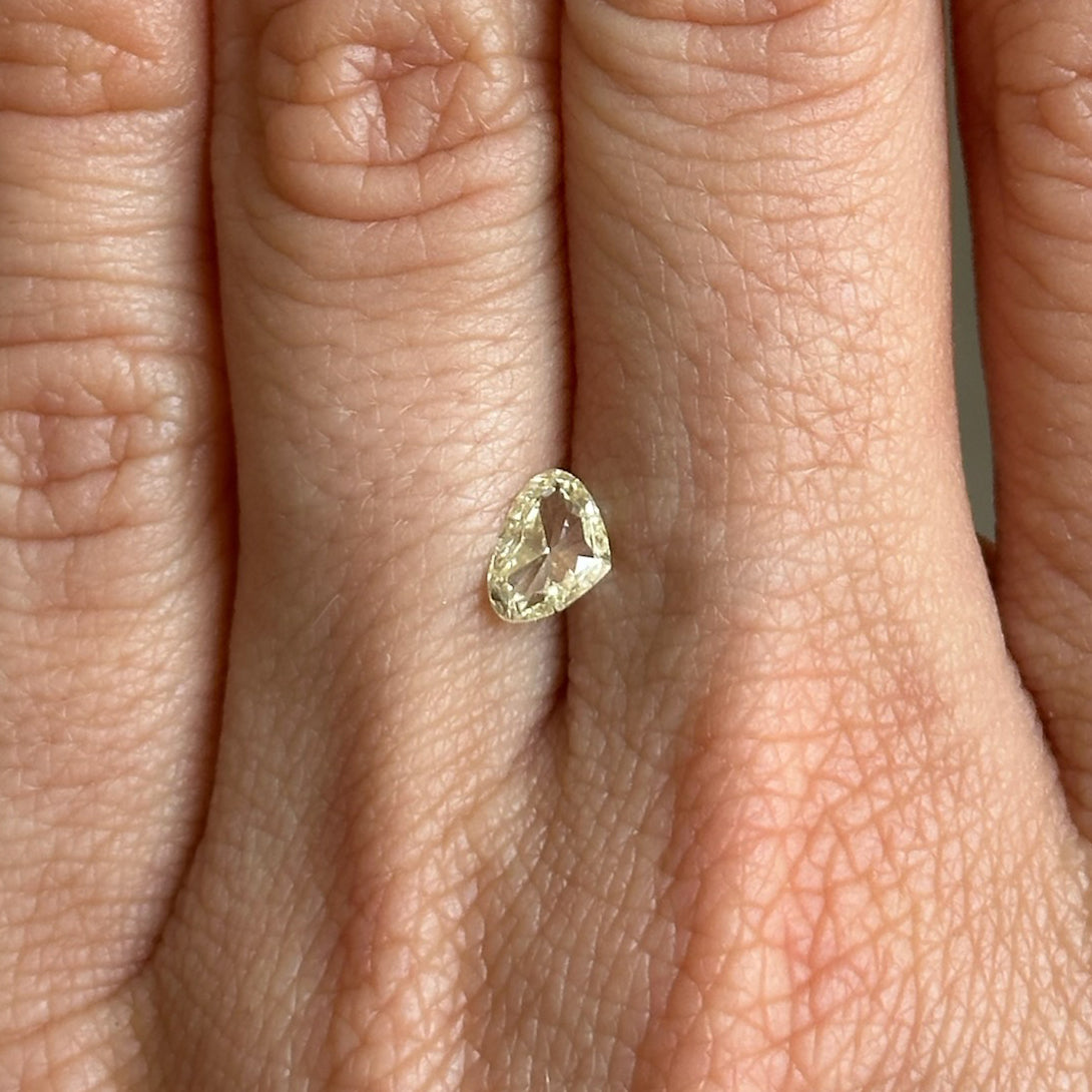BESPOKE 0.41CT YELLOW PEAR DIAMOND