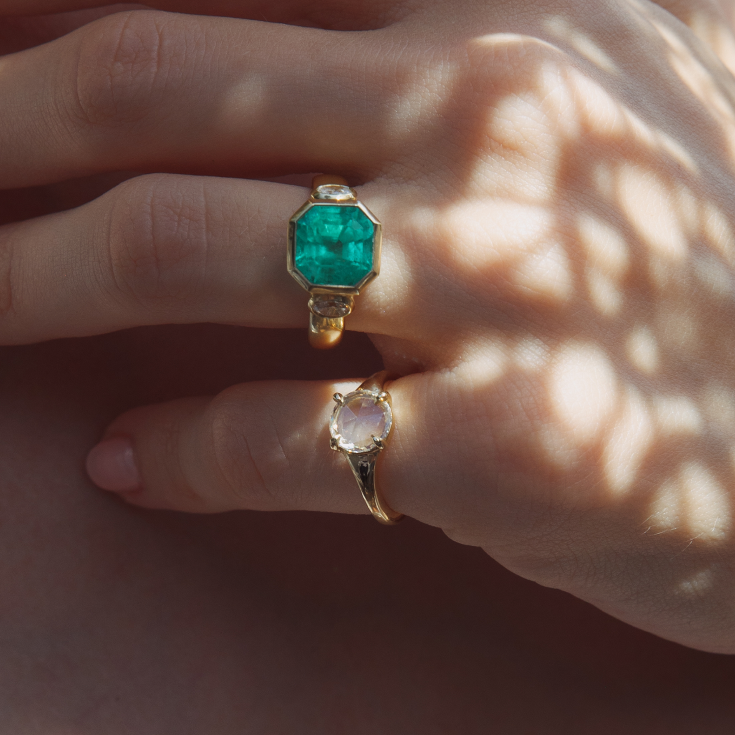 0.81ct Sapphire Rose Cut Lark Ring
