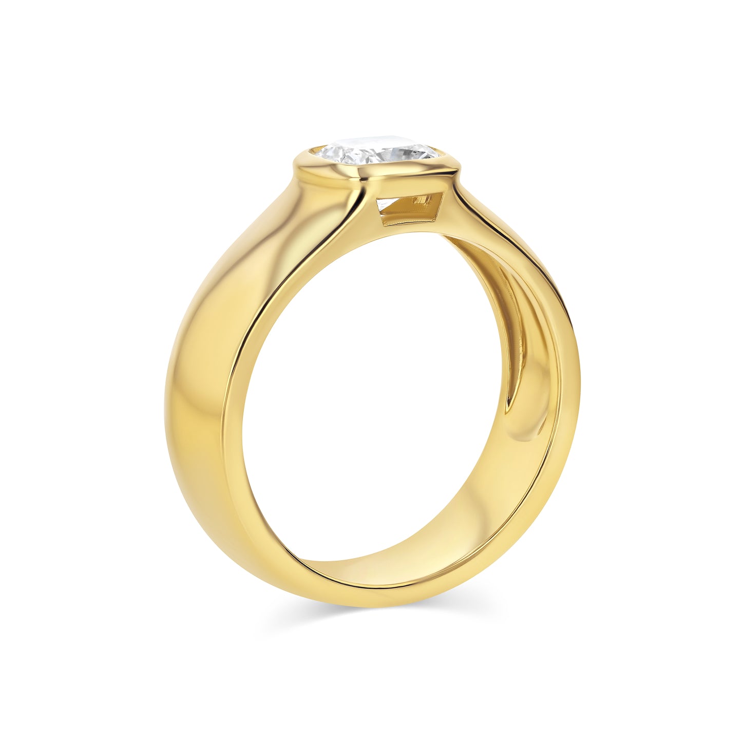 0.95ct Cushion Diamond Dune Ring