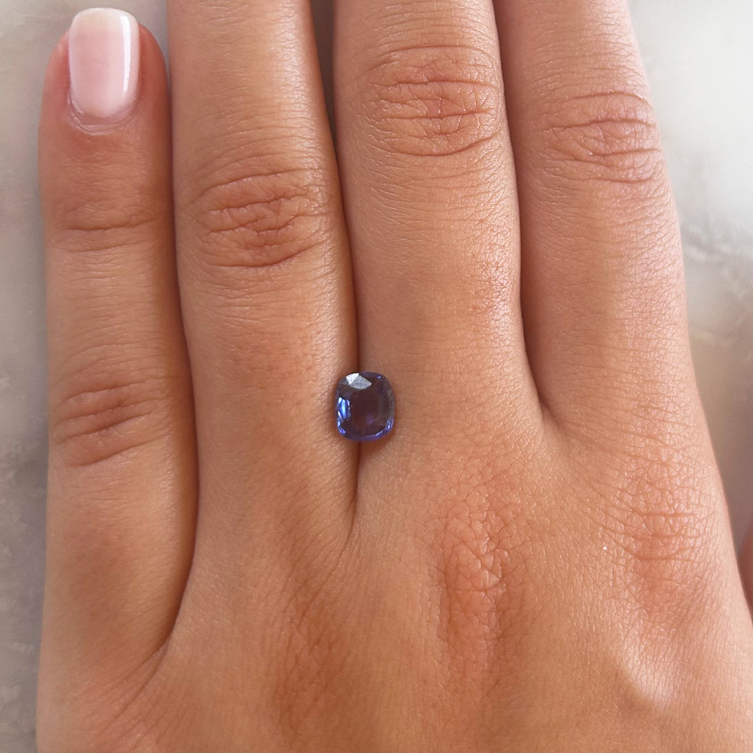 BESPOKE 1.12CT BLUE SAPPHIRE RING