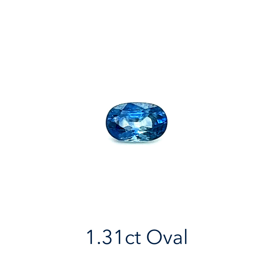 MINI BESPOKE BLUE SAPPHIRE RING