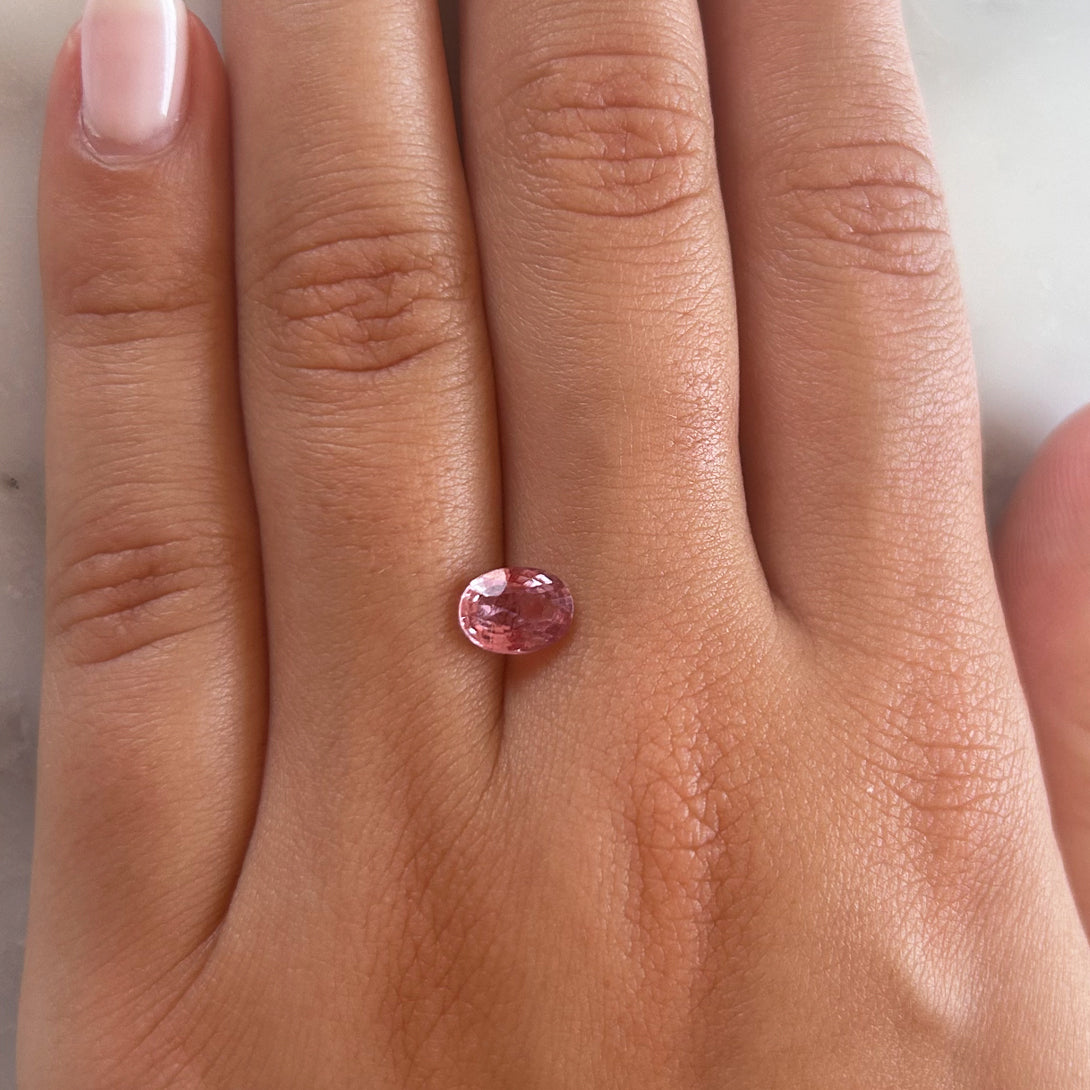 BESPOKE 1.48CT PINK SAPPHIRE RING