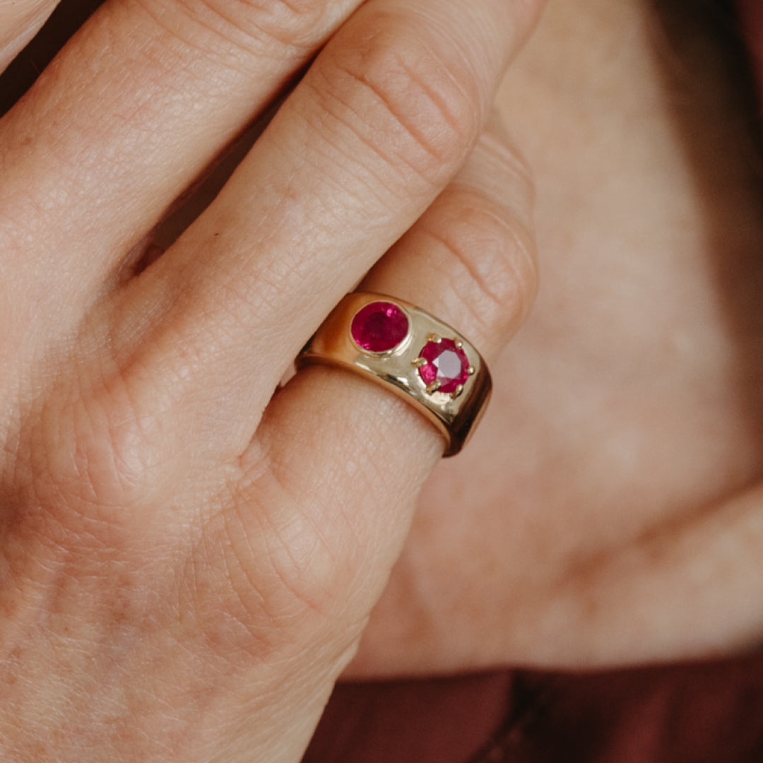 RUBY TOI ET MOI CLOUD RING