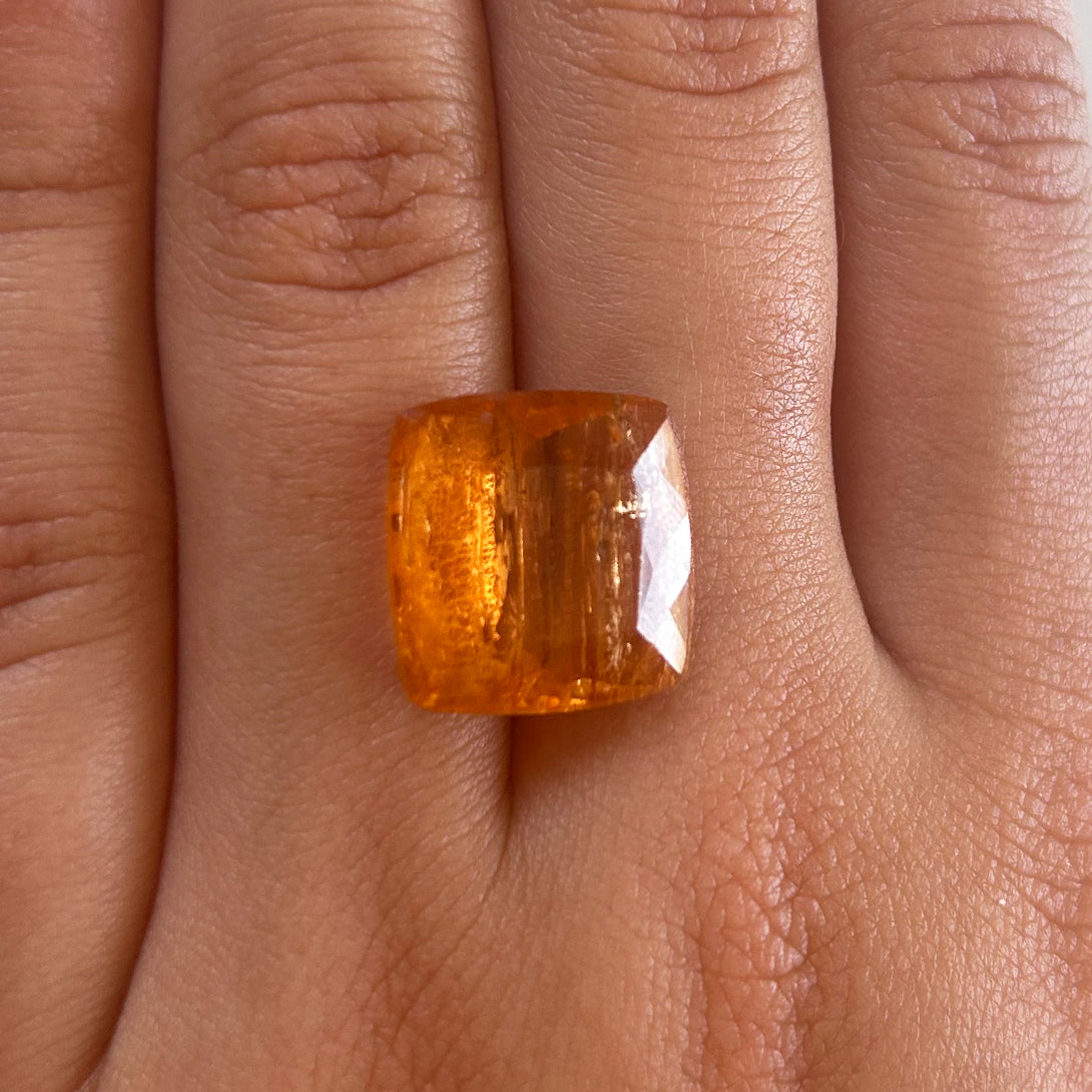 BESPOKE 15.25CT IMPERIAL TOPAZ RING