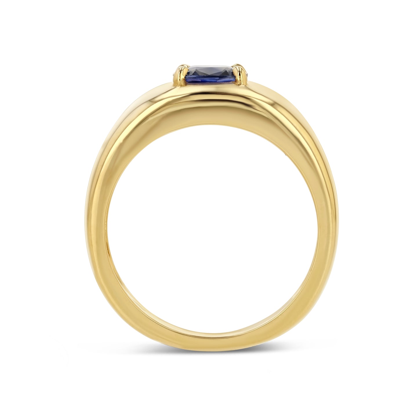 Sapphire Cushion Cut Cloud Ring