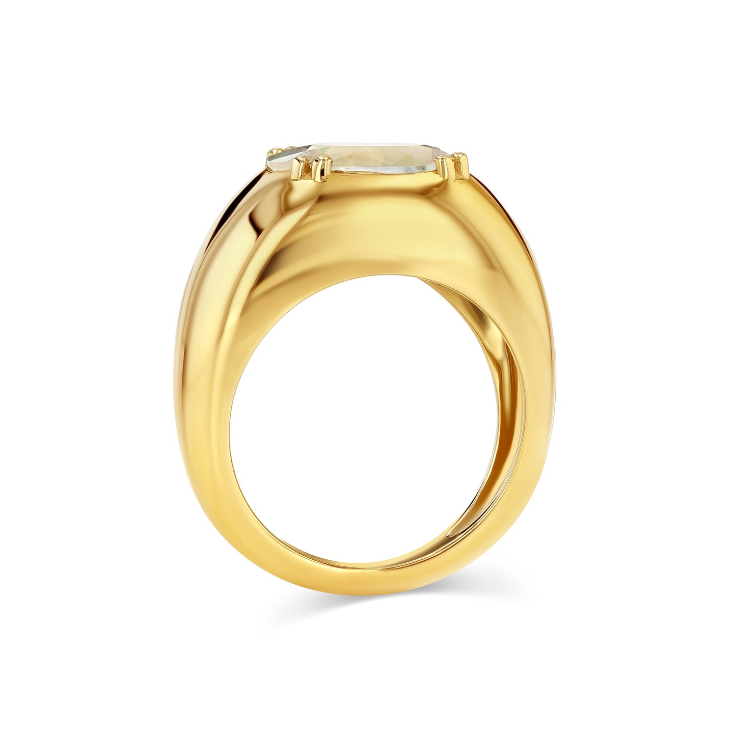 2.36ct Moonstone Double-Prong Cloud Ring