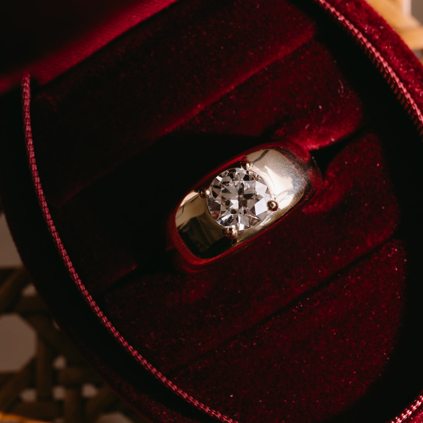 1.01ct Round Diamond Cloud Ring