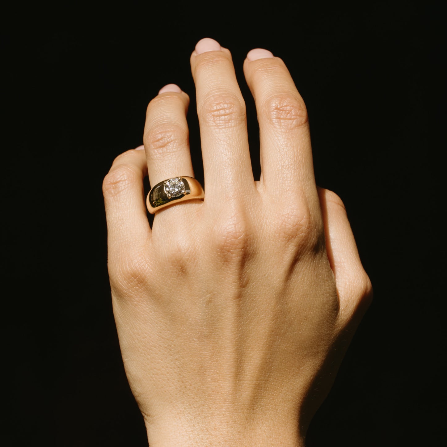 1.01ct Round Diamond Cloud Ring