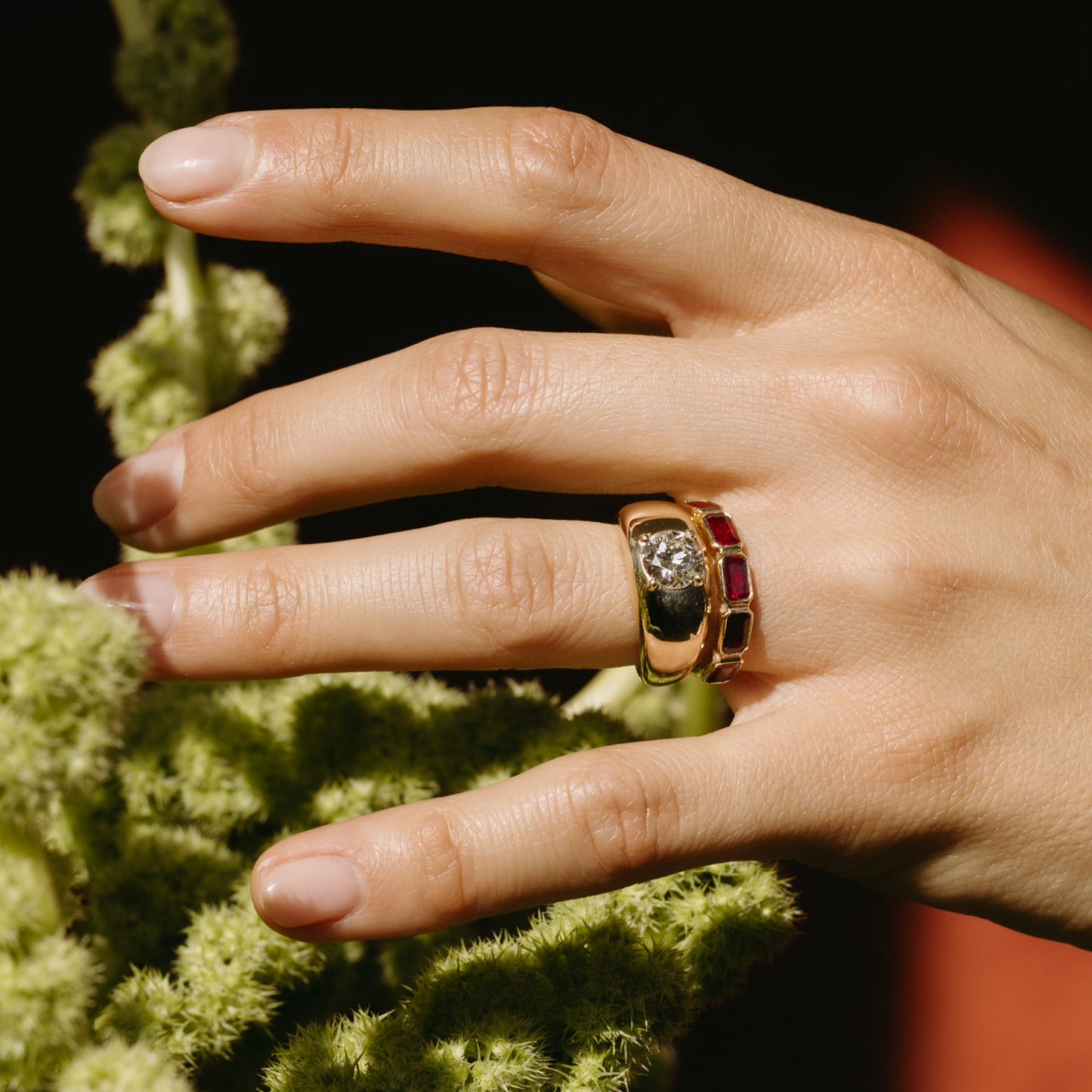 1.01ct Round Diamond Cloud Ring