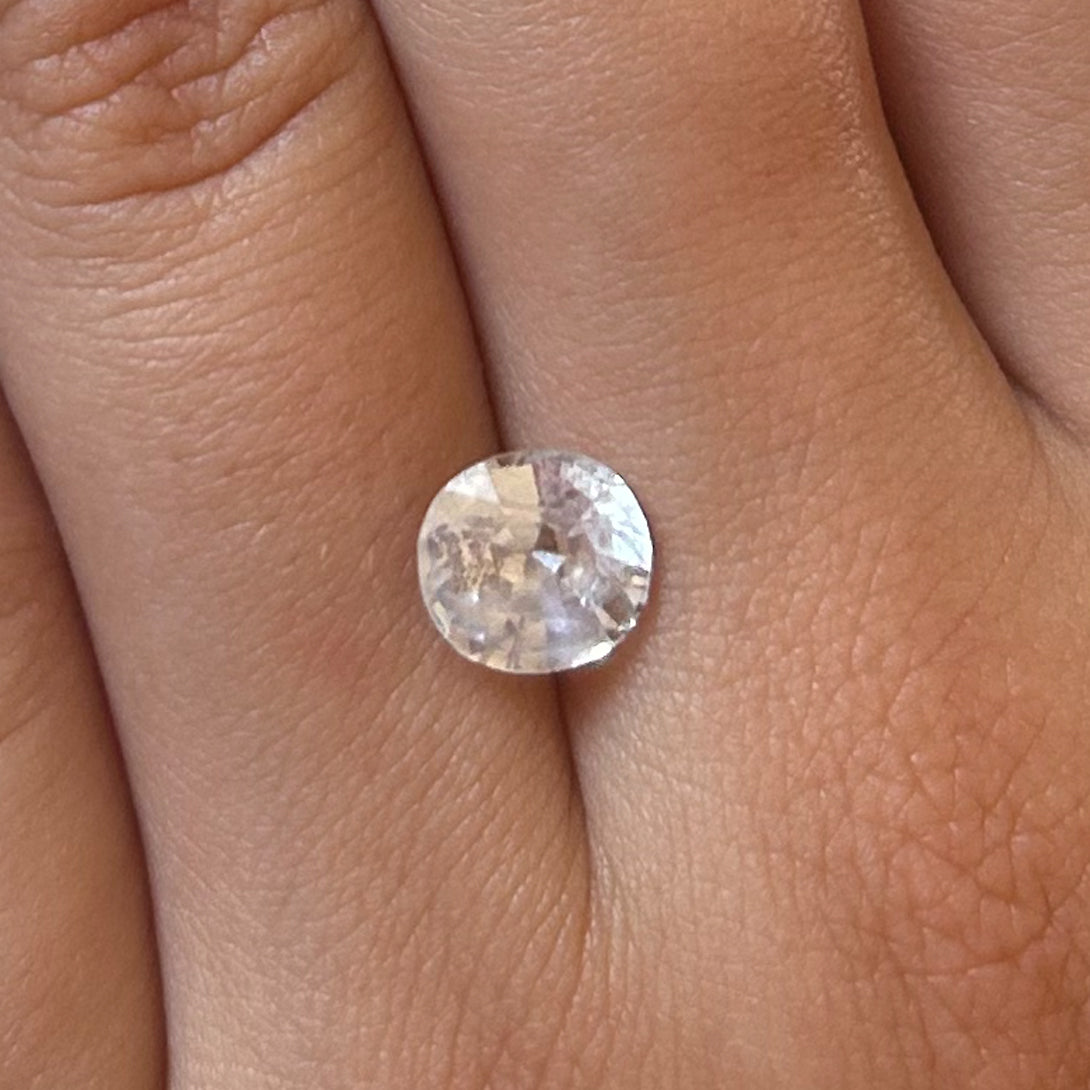 BESPOKE 2.11CT PALE BLUE SAPPHIRE RING