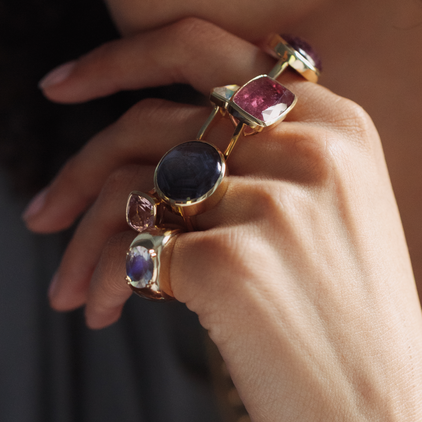 2.36ct Moonstone Double-Prong Cloud Ring