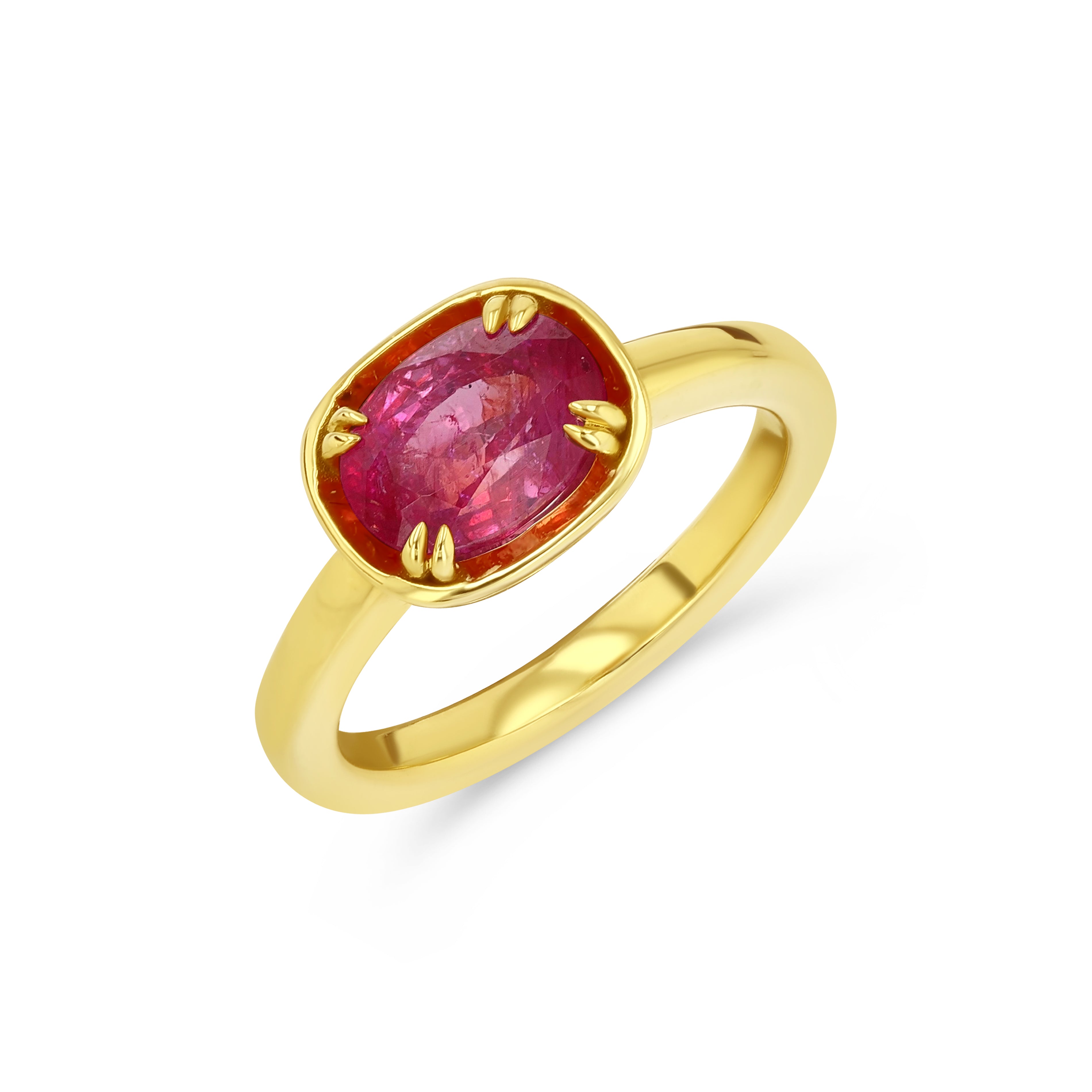 2.64CT RUBY BASKET RING