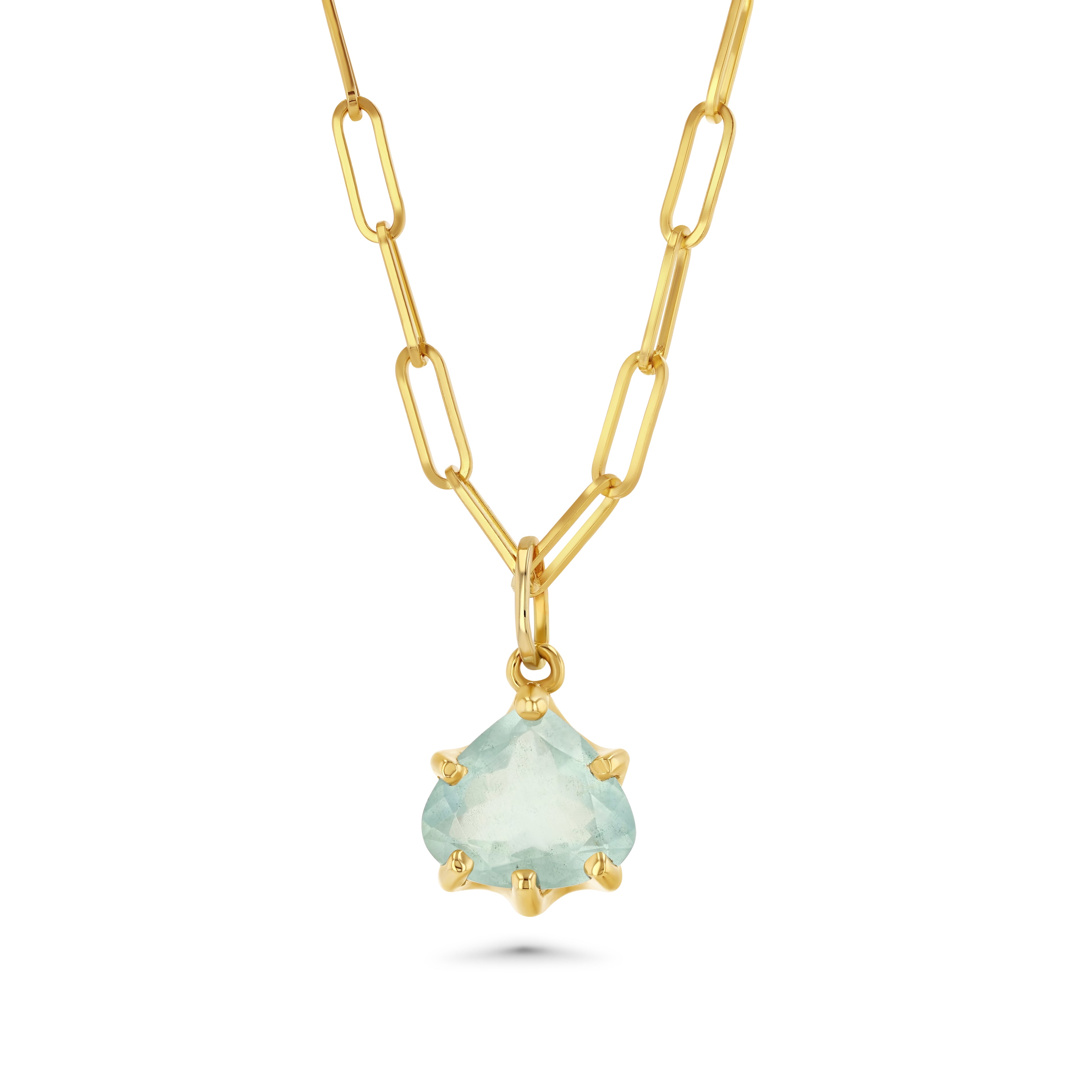 Aquamarine Pear Shaped Charm