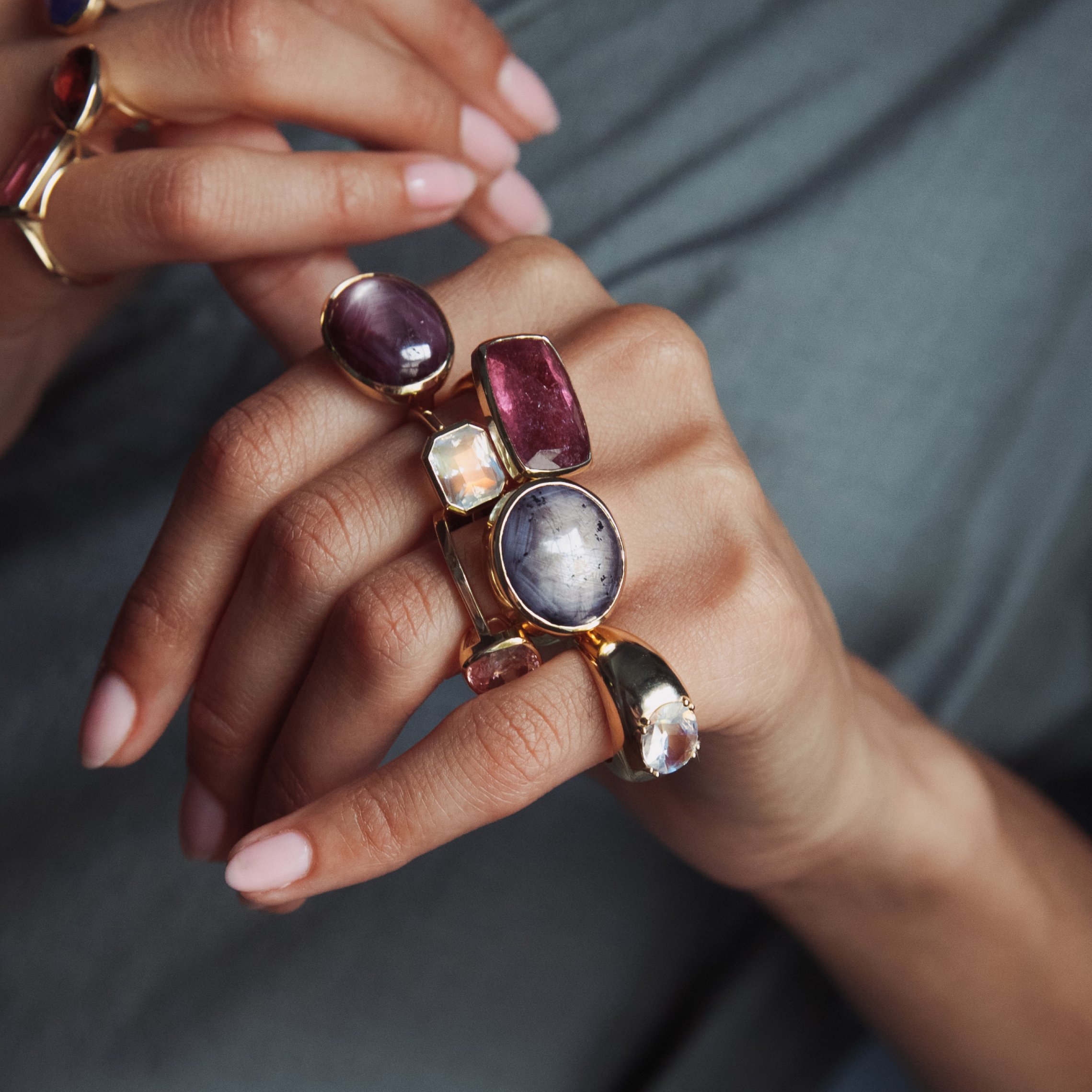 24.1ct Star Ruby Cabochon Bezel Ring