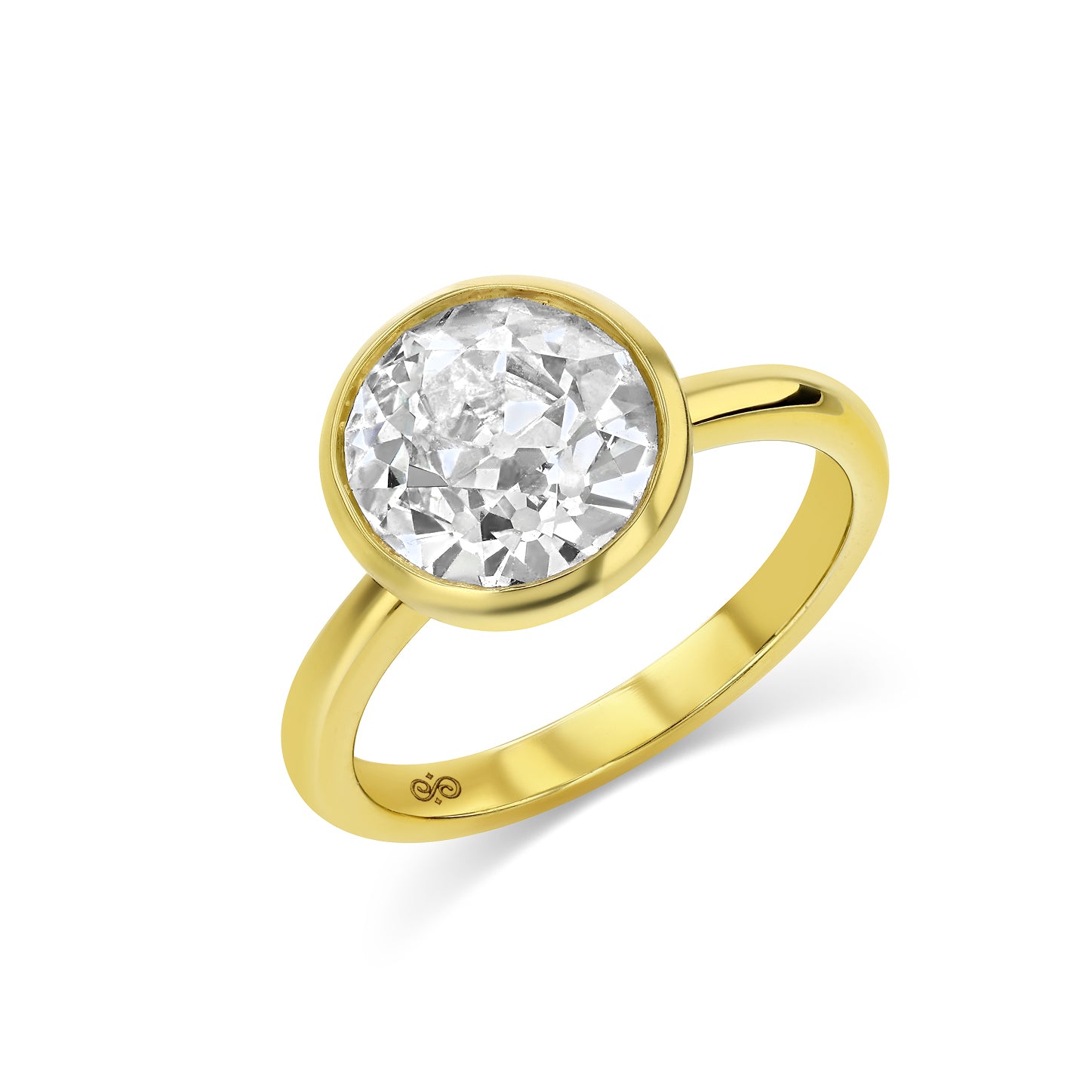 3.02ct Old Euro Lab Diamond Prima Ring