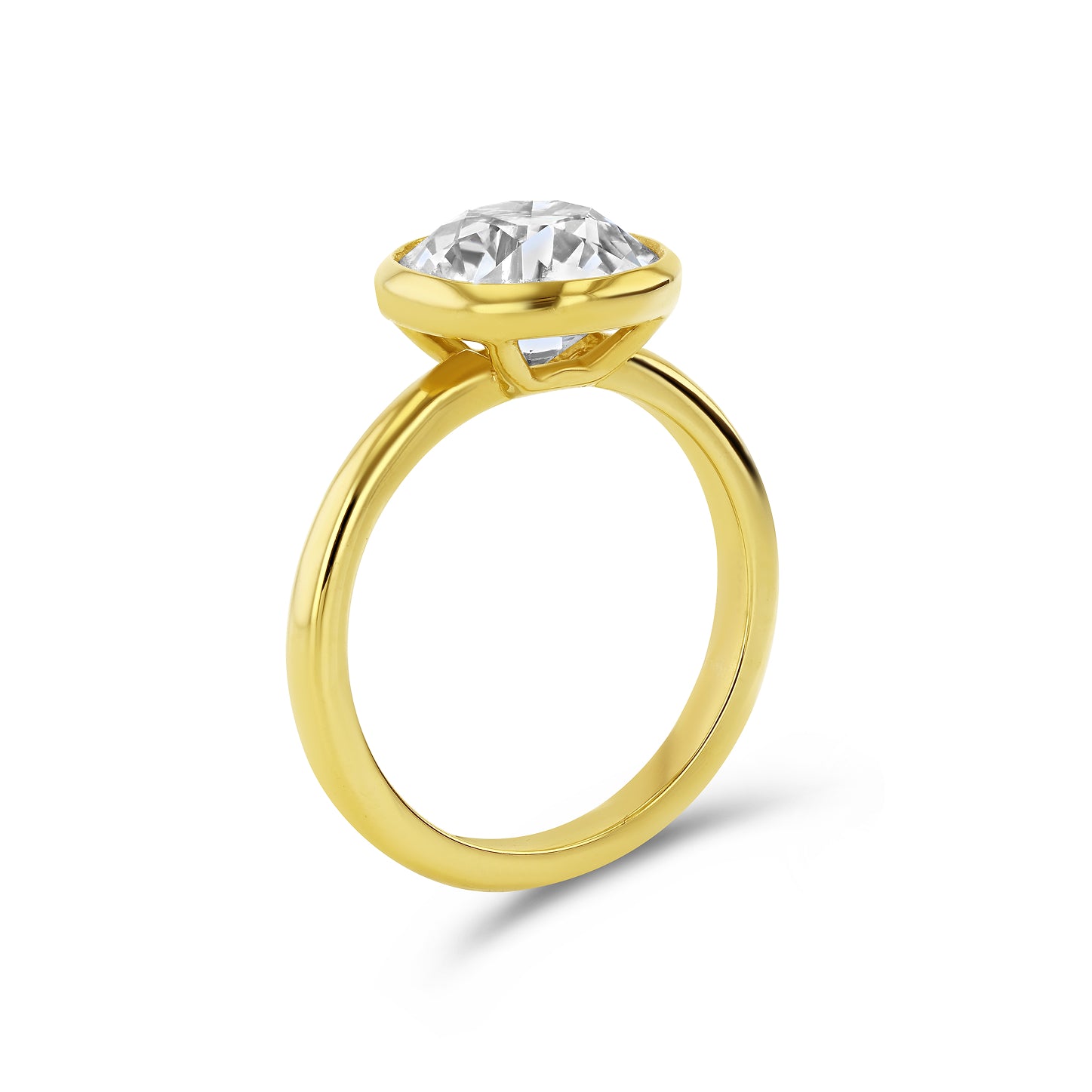 3.02ct Old Euro Lab Diamond Prima Ring