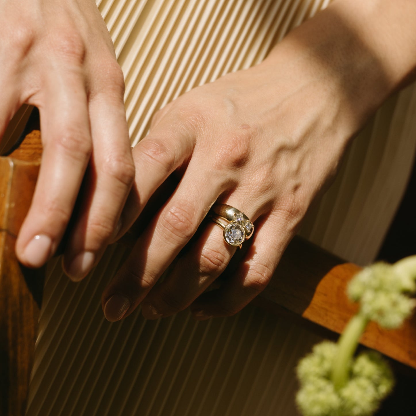 3.02ct Old Euro Lab Diamond Prima Ring