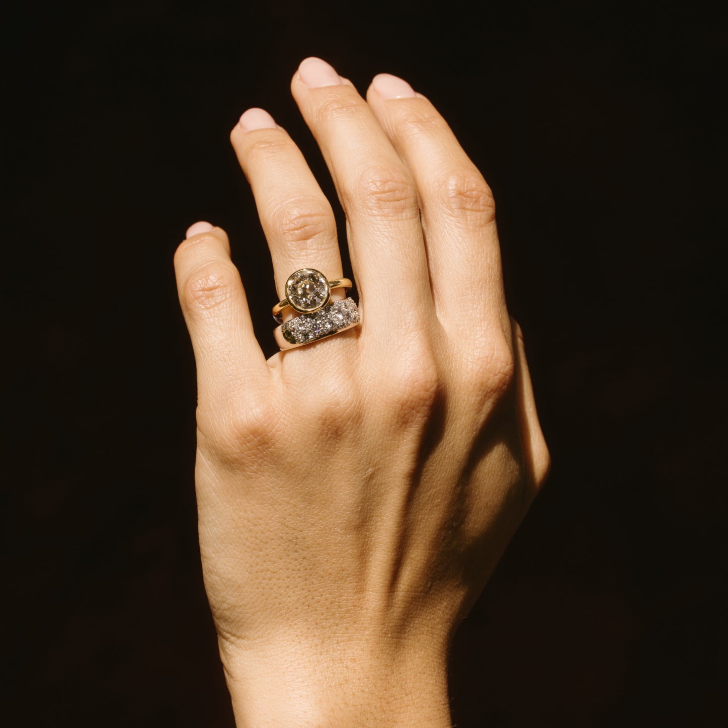 3.02ct Old Euro Lab Diamond Prima Ring