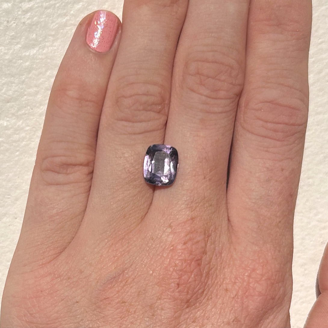 BESPOKE 3.41CT PURPLE SPINEL RING