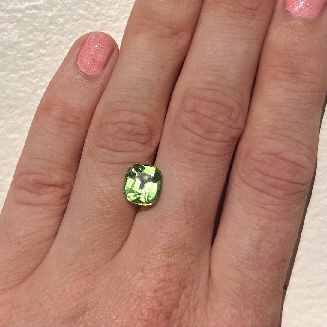 BESPOKE 3.49CT PERIDOT RING