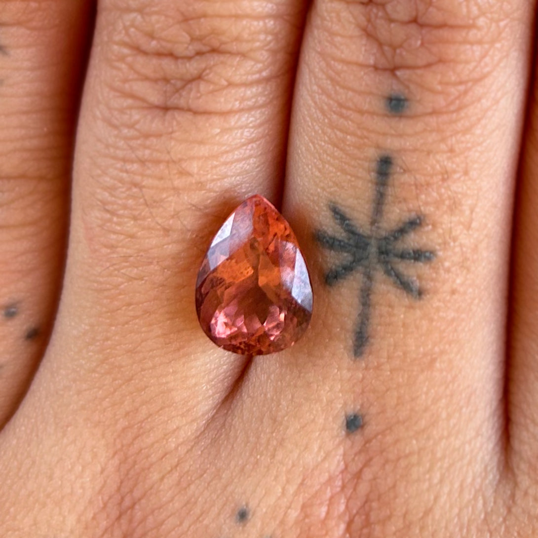 BESPOKE 3.71CT ORANGE PINK TOURMALINE