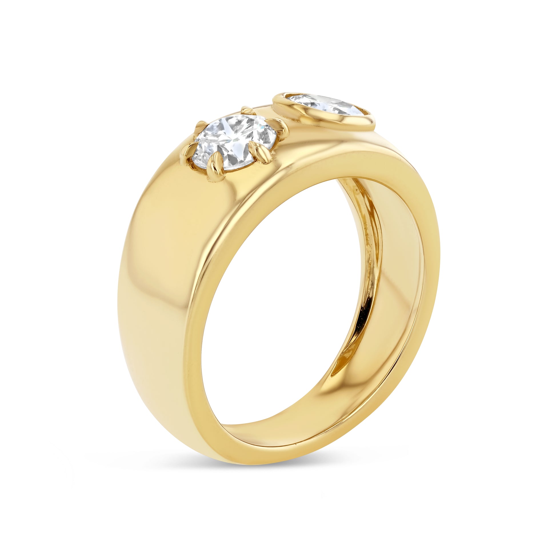 1.09tcw Champagne Diamond Barrett Ring