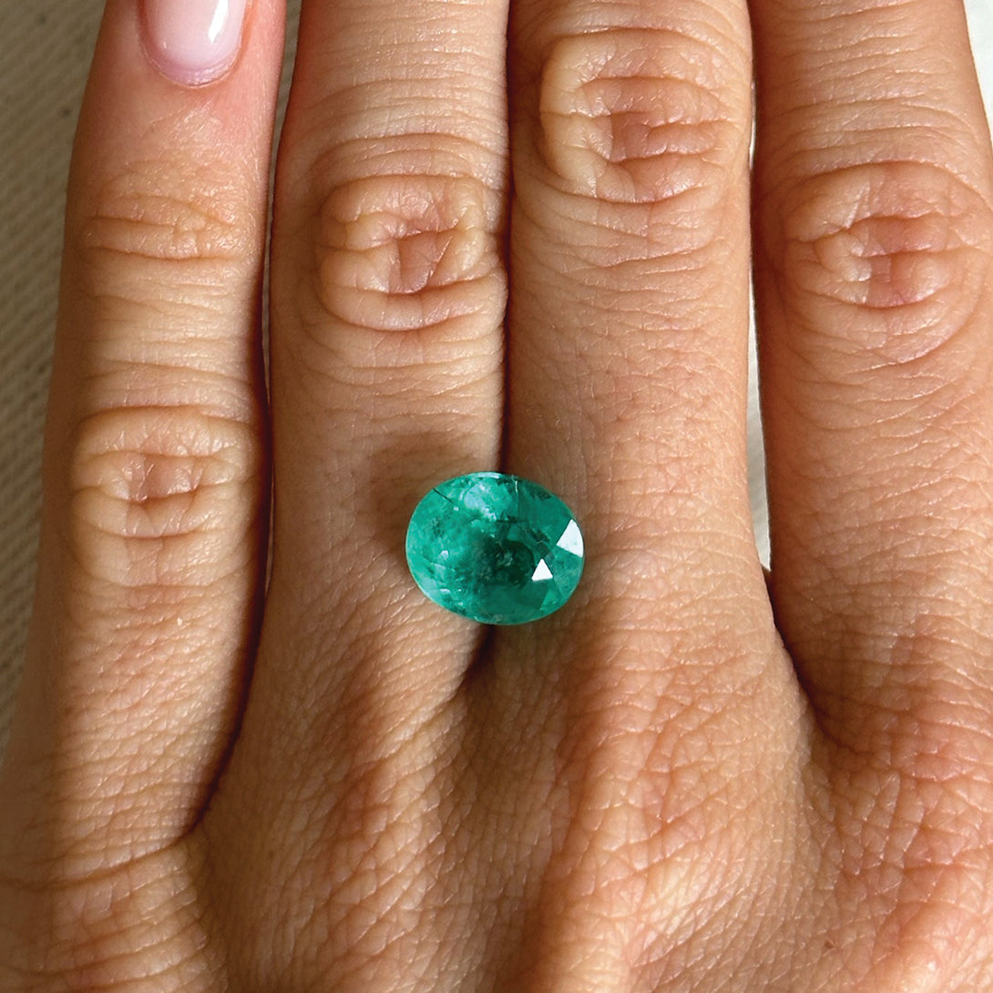BESPOKE 4.41CT BRAZILLIAN OVAL EMERALD