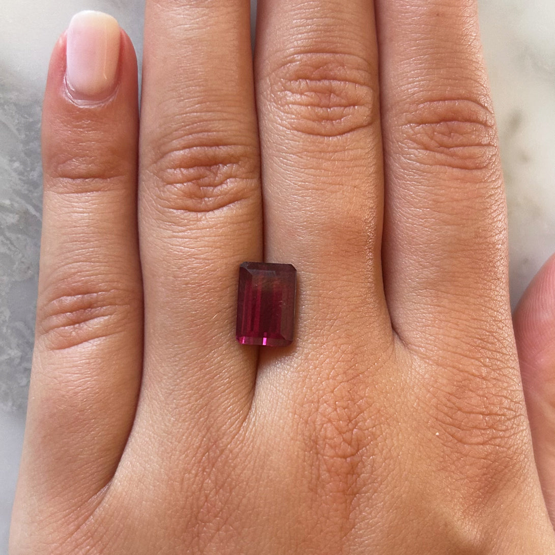 BESPOKE 4.93CT PINK TOURMALINE RING