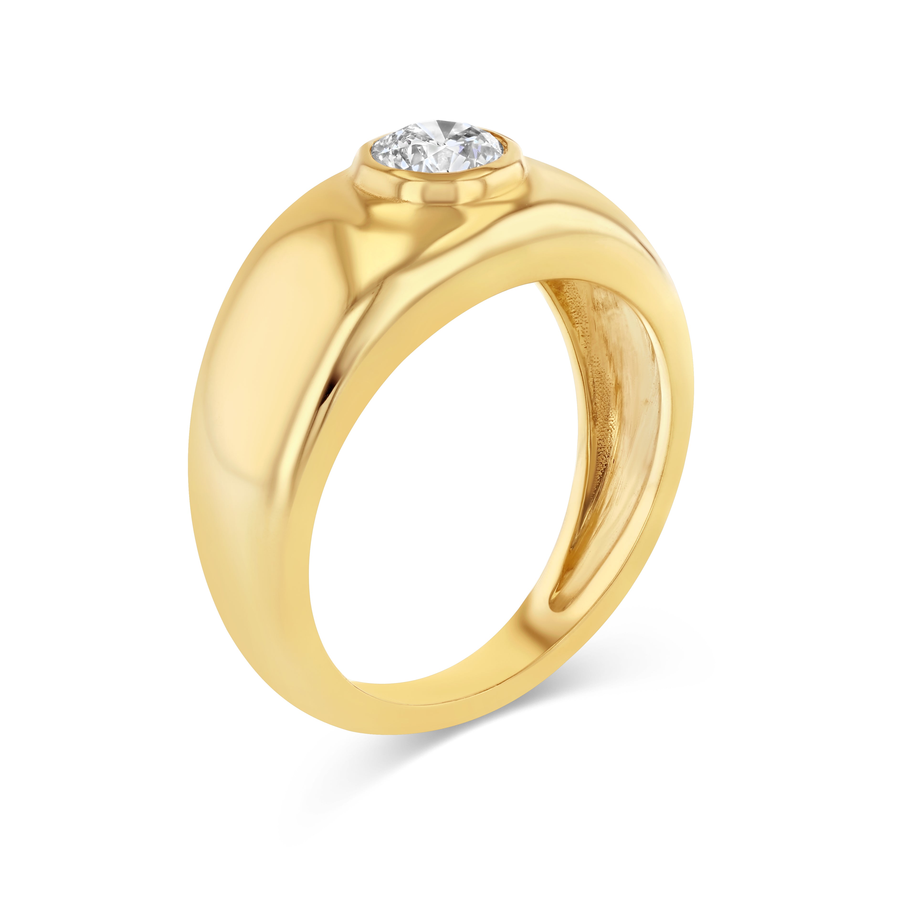 ROUND DIAMOND BEZEL CLOUD RING