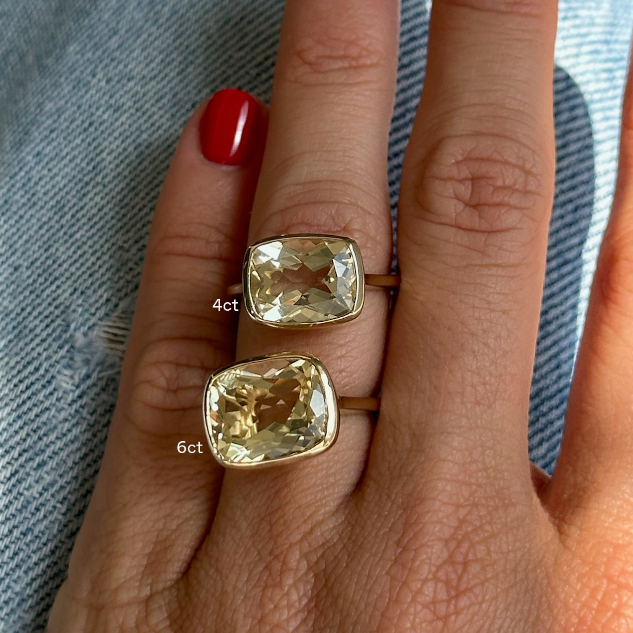 4CT CITRINE GEORGIA BIRTHSTONE RING