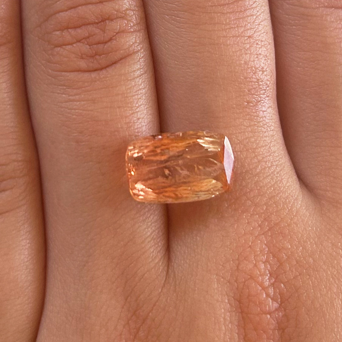BESPOKE 6.31CT IMPERIAL TOPAZ RING