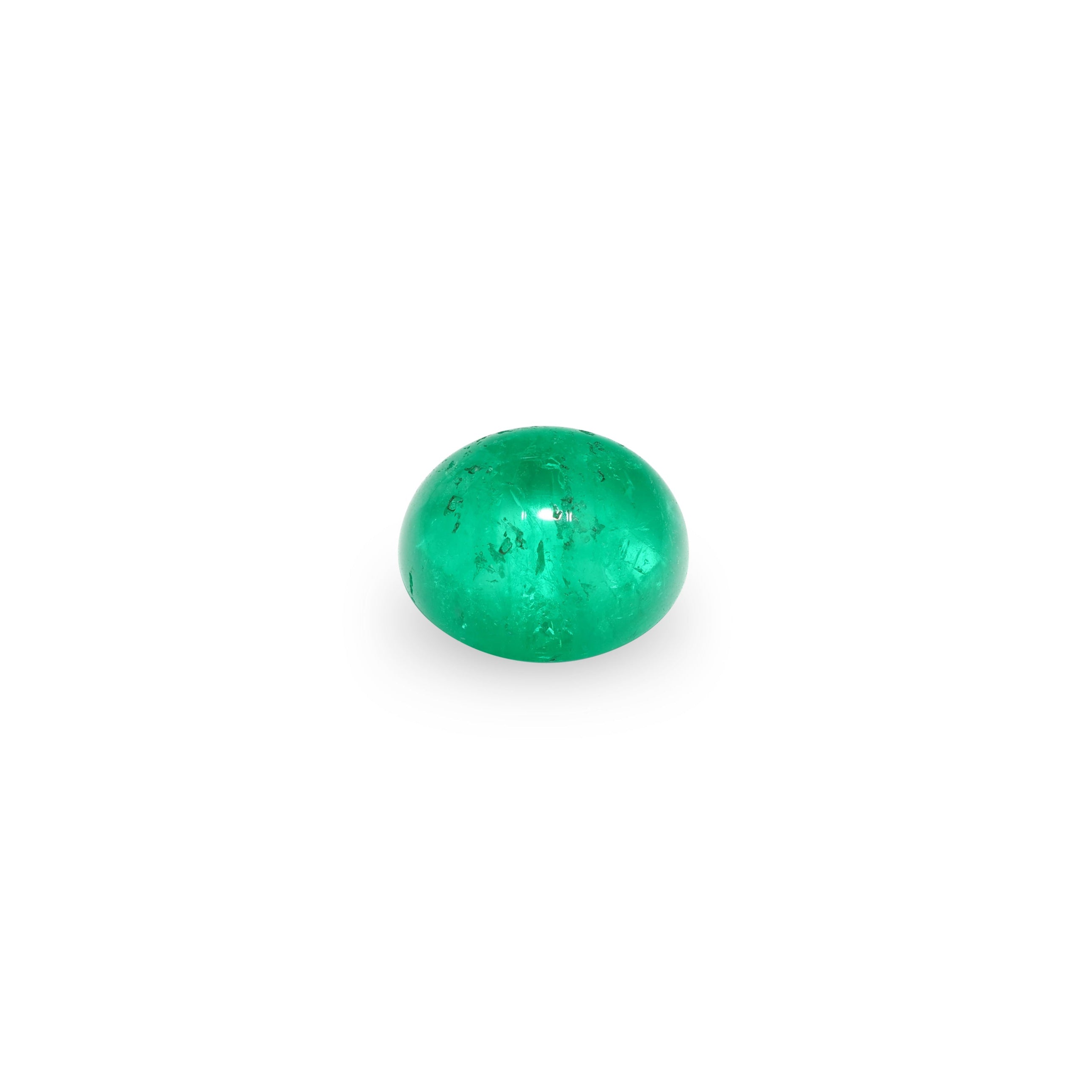 BESPOKE 6.63CT MUZO OVAL CABACHON EMERALD