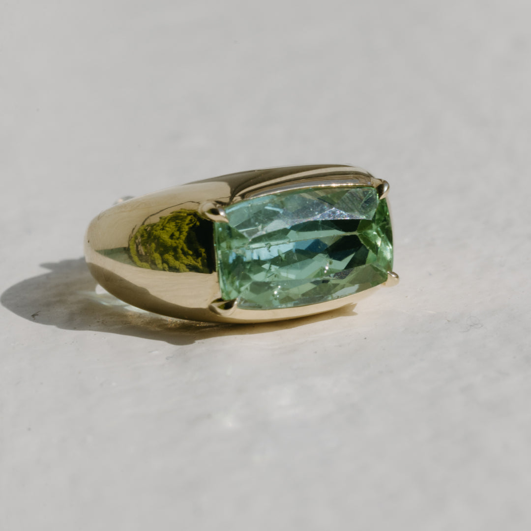 8.30ct Mint Tourmaline Cloud Ring