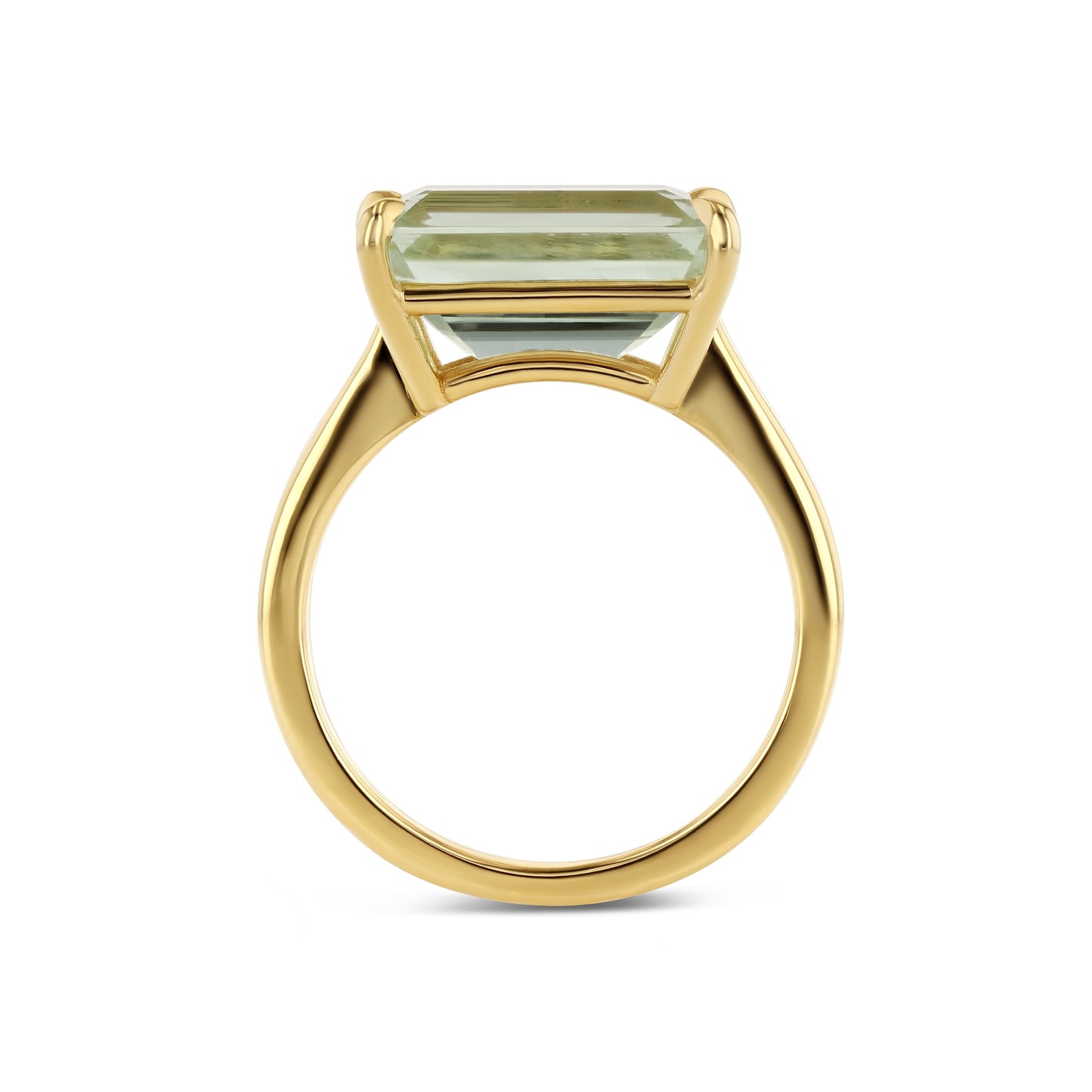 LIGHT GREEN BERYL PRONG RING