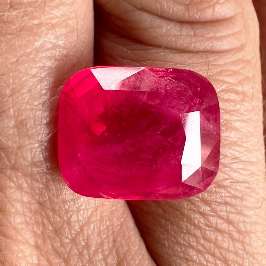 9.03CT VIVID PINK SPINEL RING