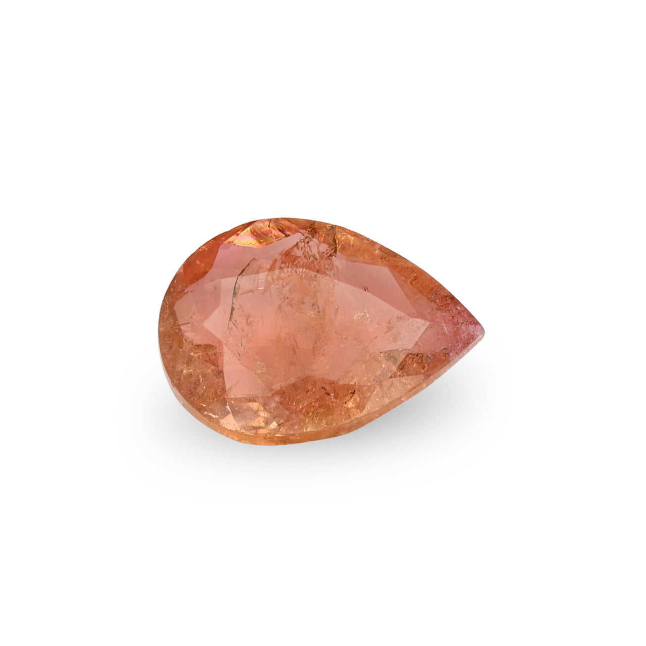 Bespoke 3.56ct Orange Pear Tourmaline