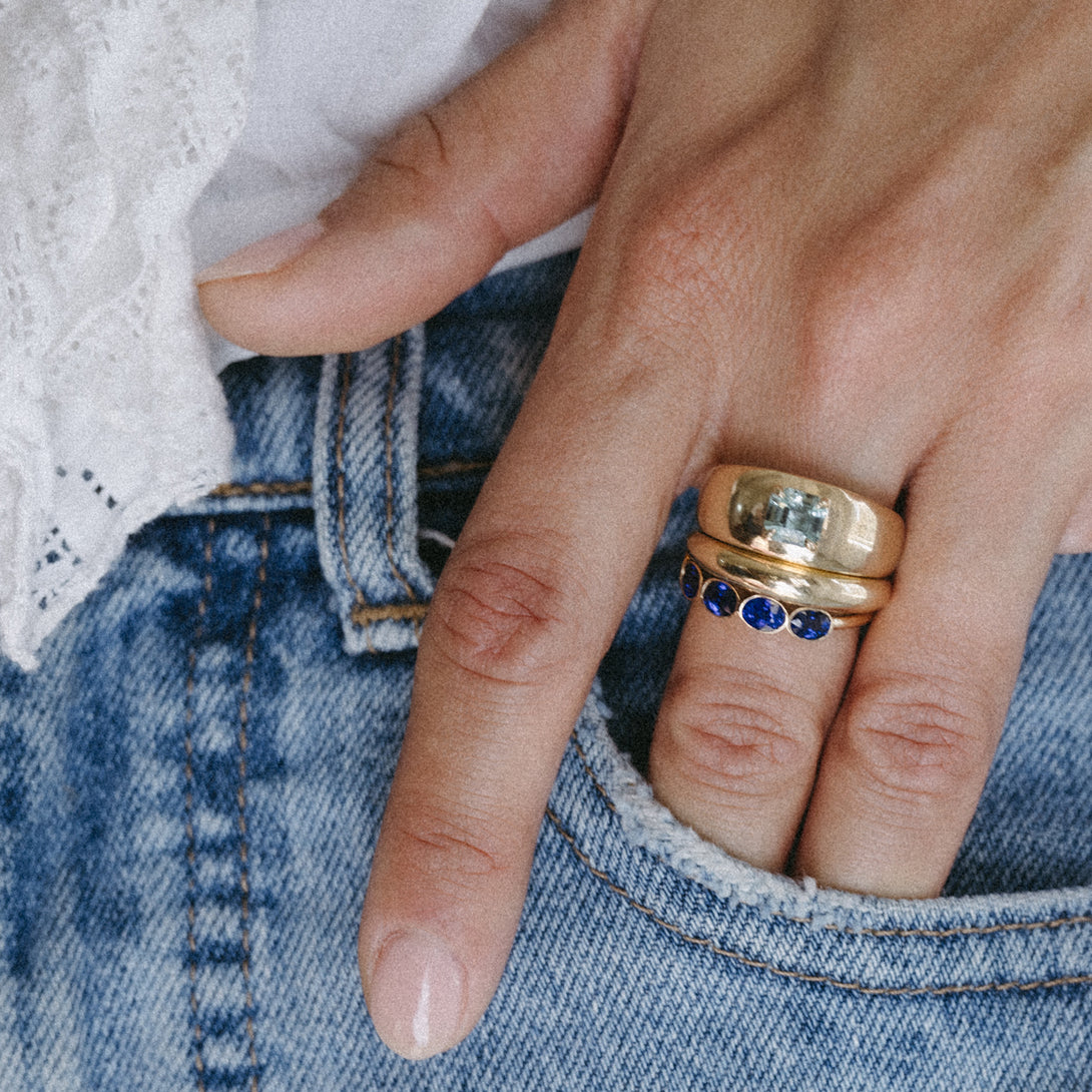 GREEN BERYL CLOUD RING