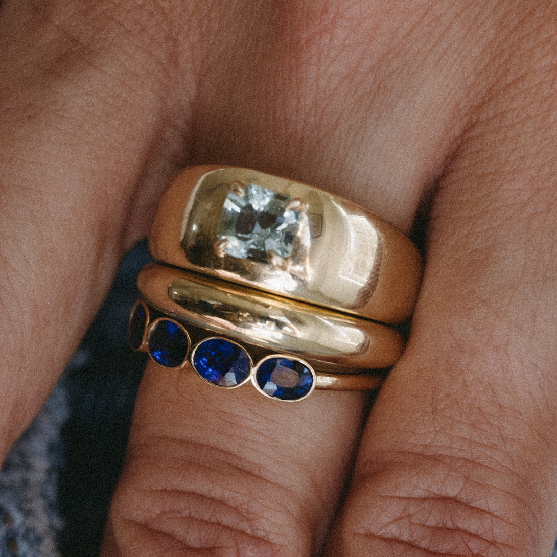 GREEN BERYL CLOUD RING