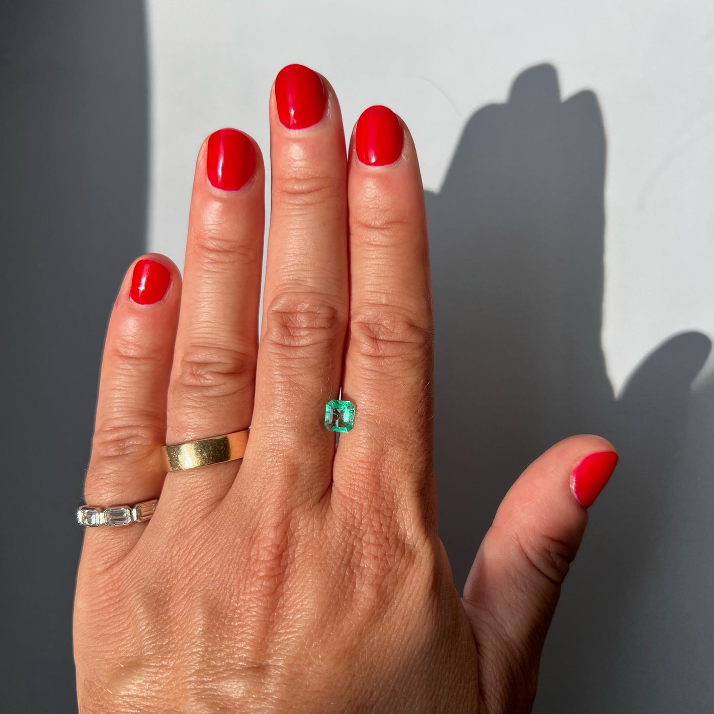 BESPOKE 0.70CT MINI MUZO EMERALD RING