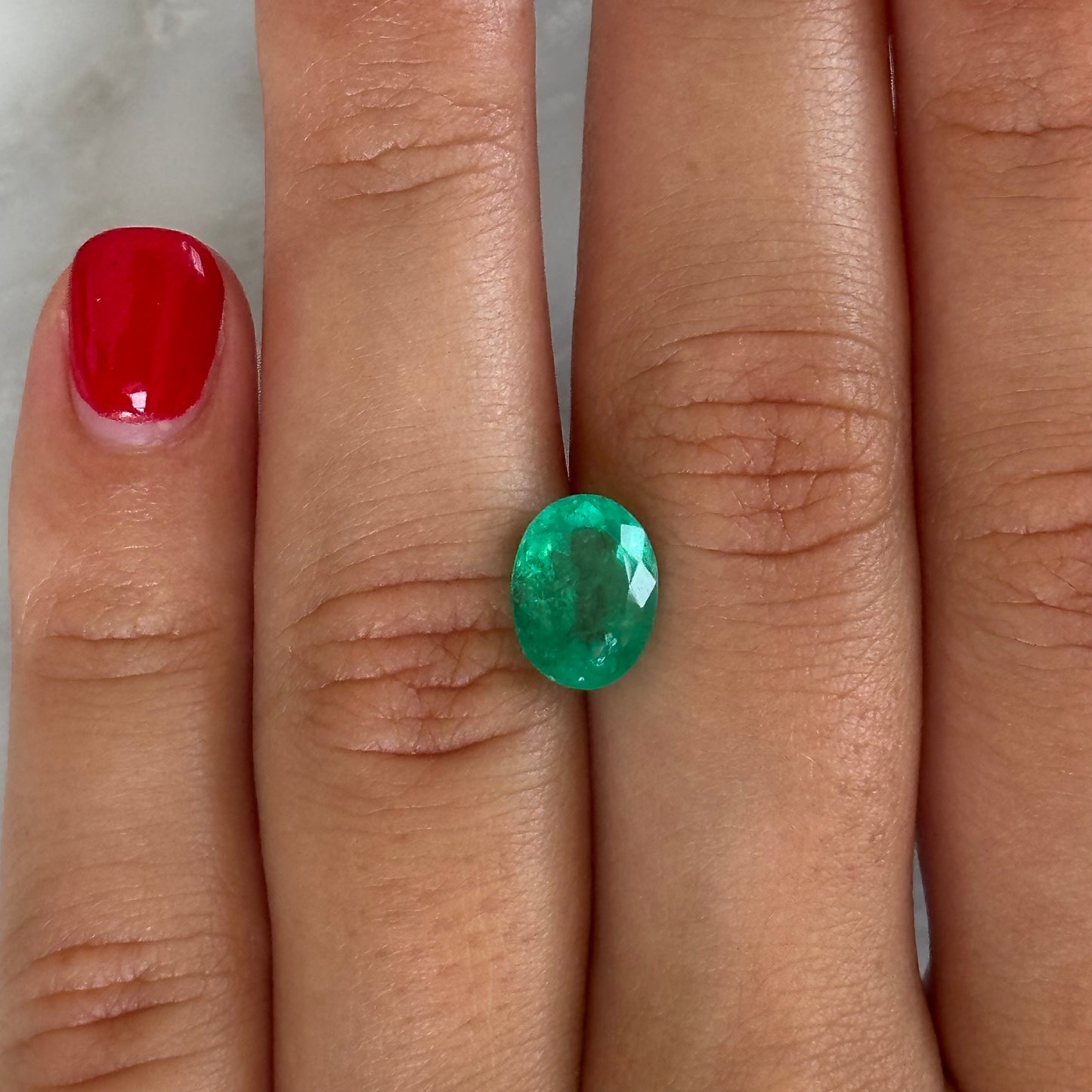 BESPOKE 2.34CT OVAL COLOMBIAN EMERALD