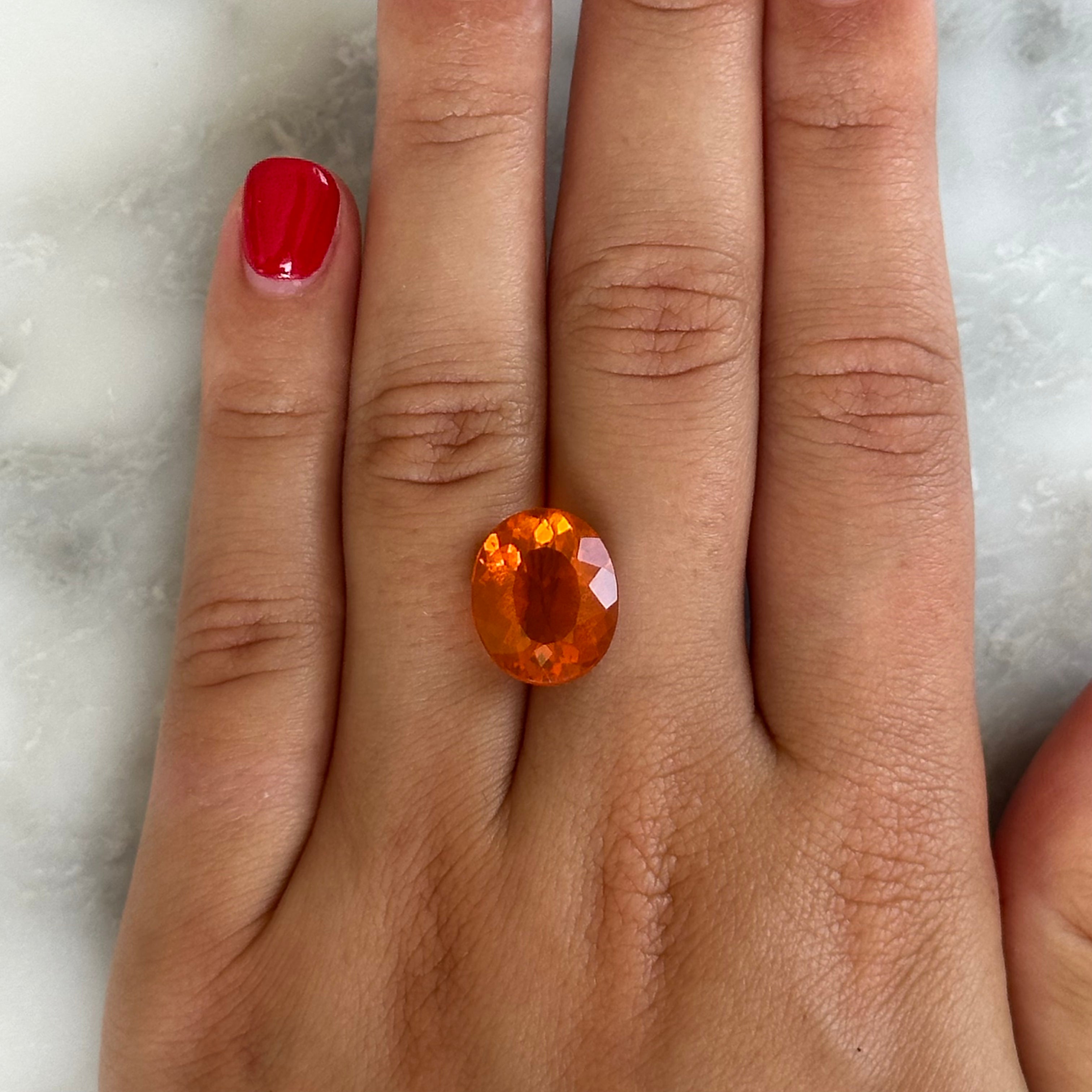 BESPOKE 5.60CT MEXICAN FIRE OPAL