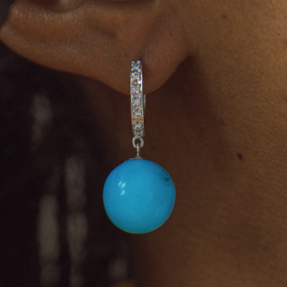 Turquoise Diamond Drops