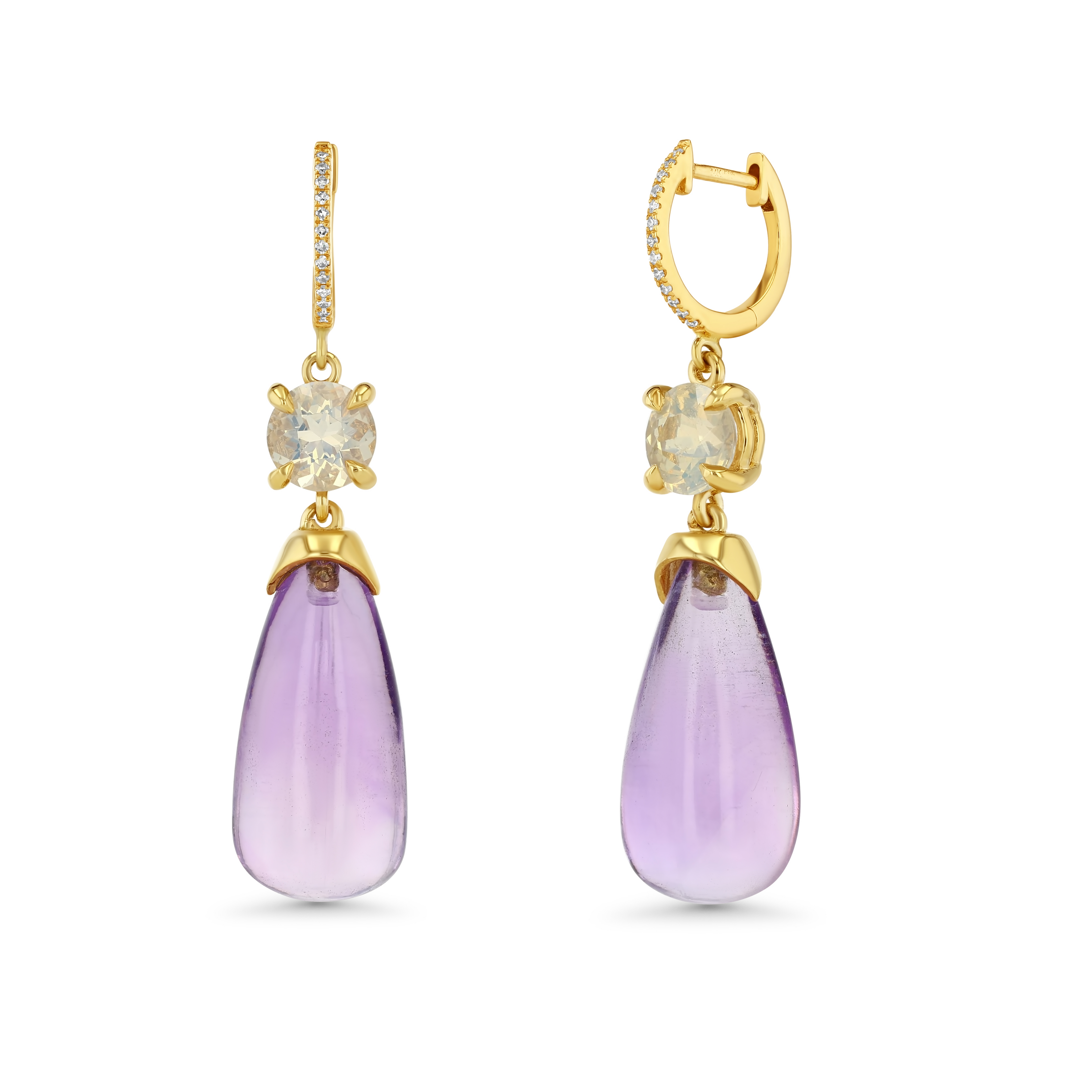 Amethyst & Moonstone Drops