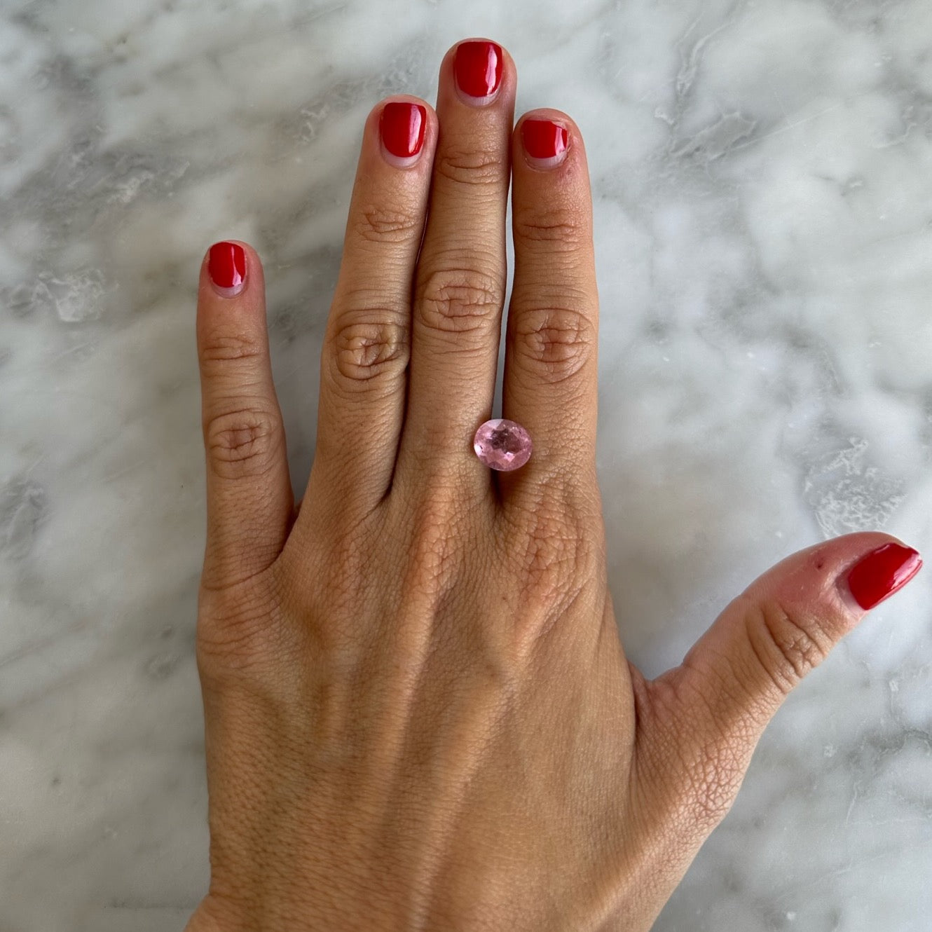 BESPOKE 3.10CT PINK TOURMALINE OVAL RING
