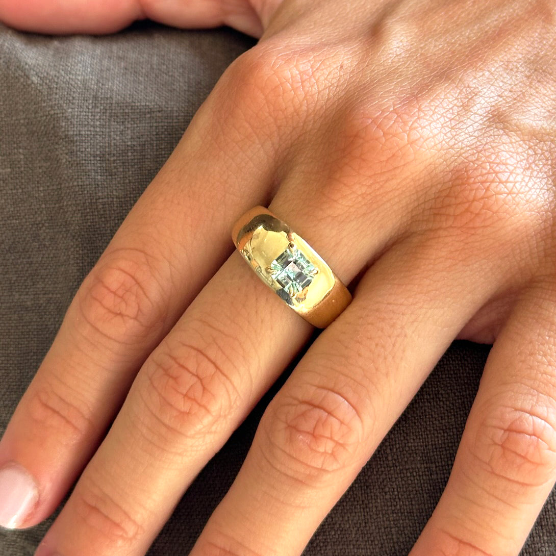 GREEN BERYL CLOUD RING