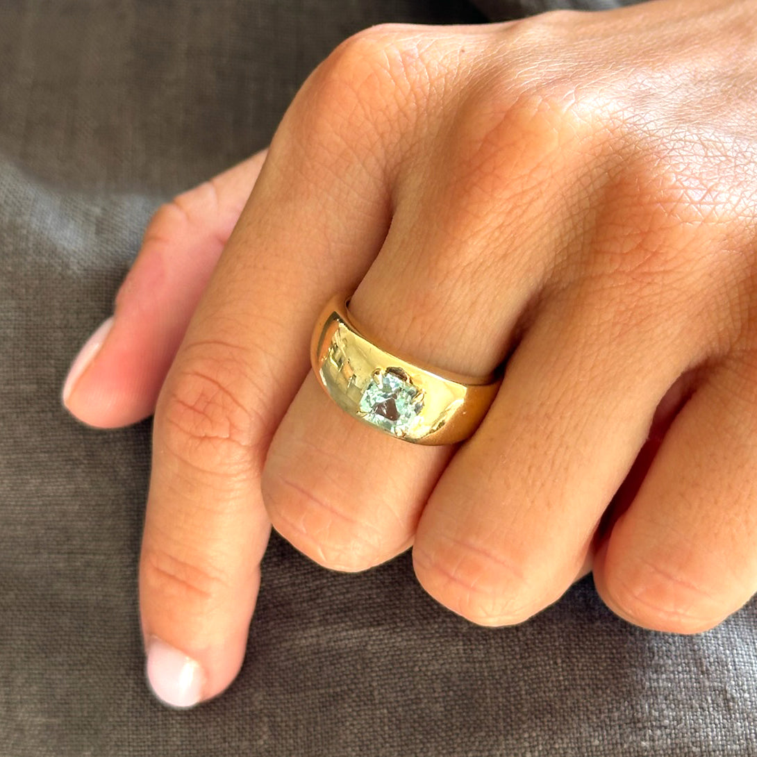 GREEN BERYL CLOUD RING