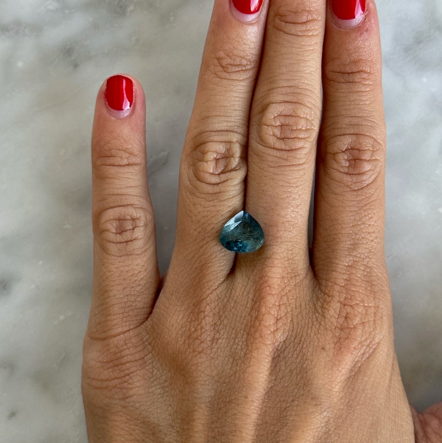 BESPOKE 2.80CT BLUE TOURMALINE RING