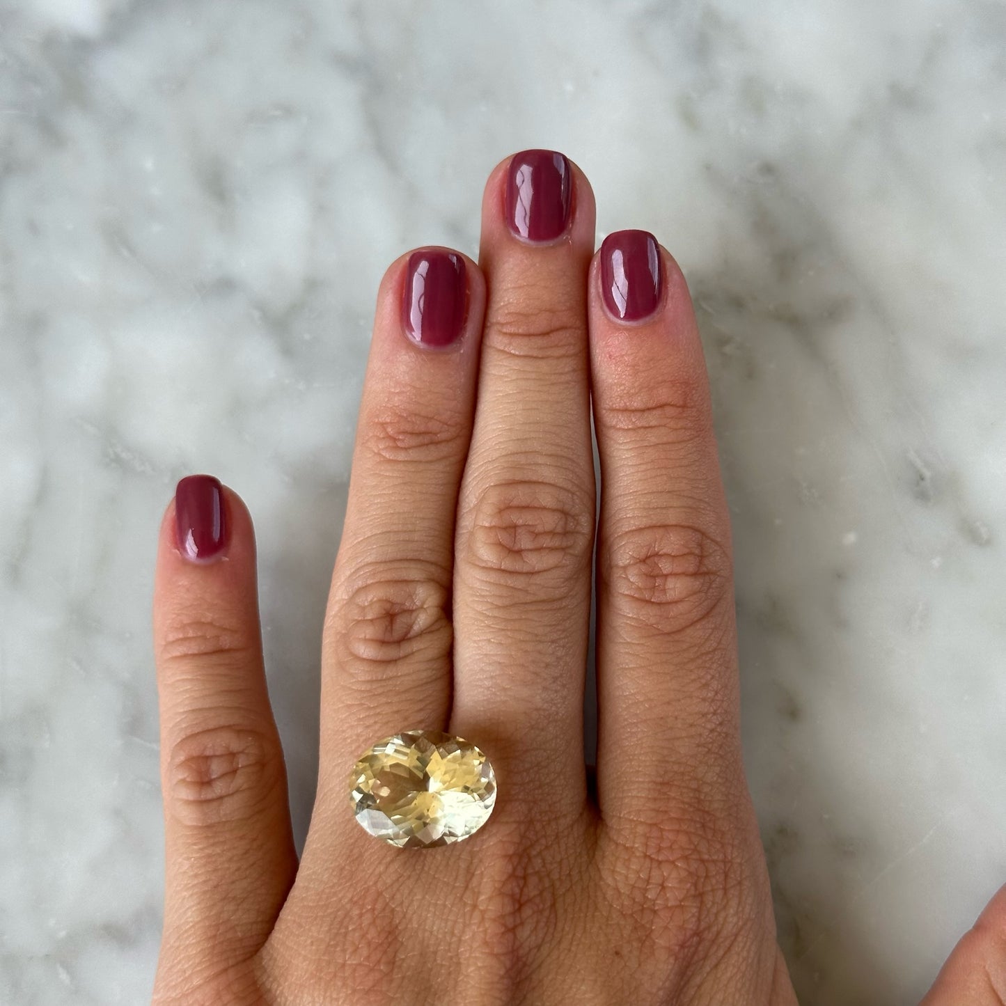 BESPOKE CITRINE OVAL RING