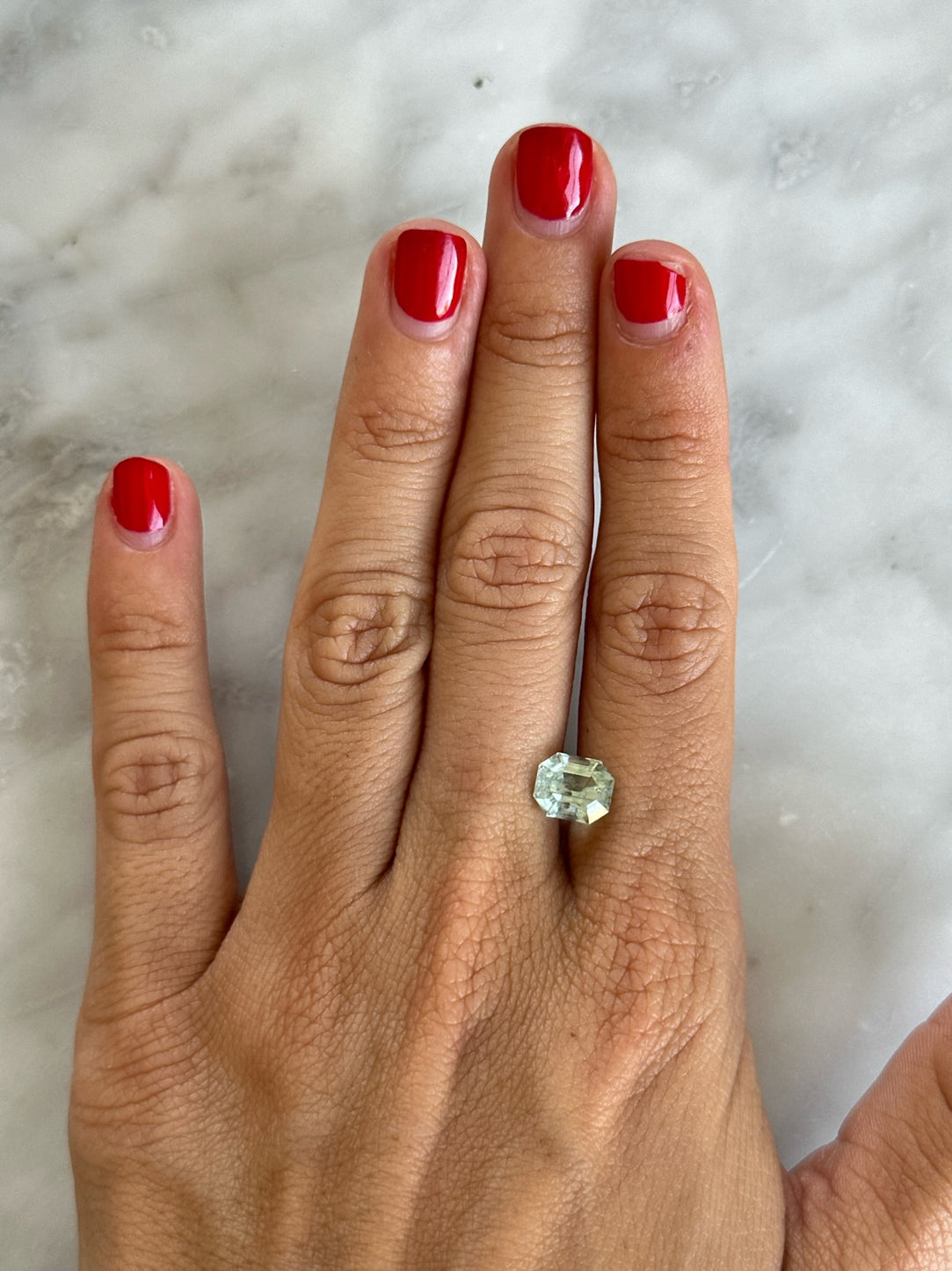BESPOKE 2.20CT GREEN BERYL RING