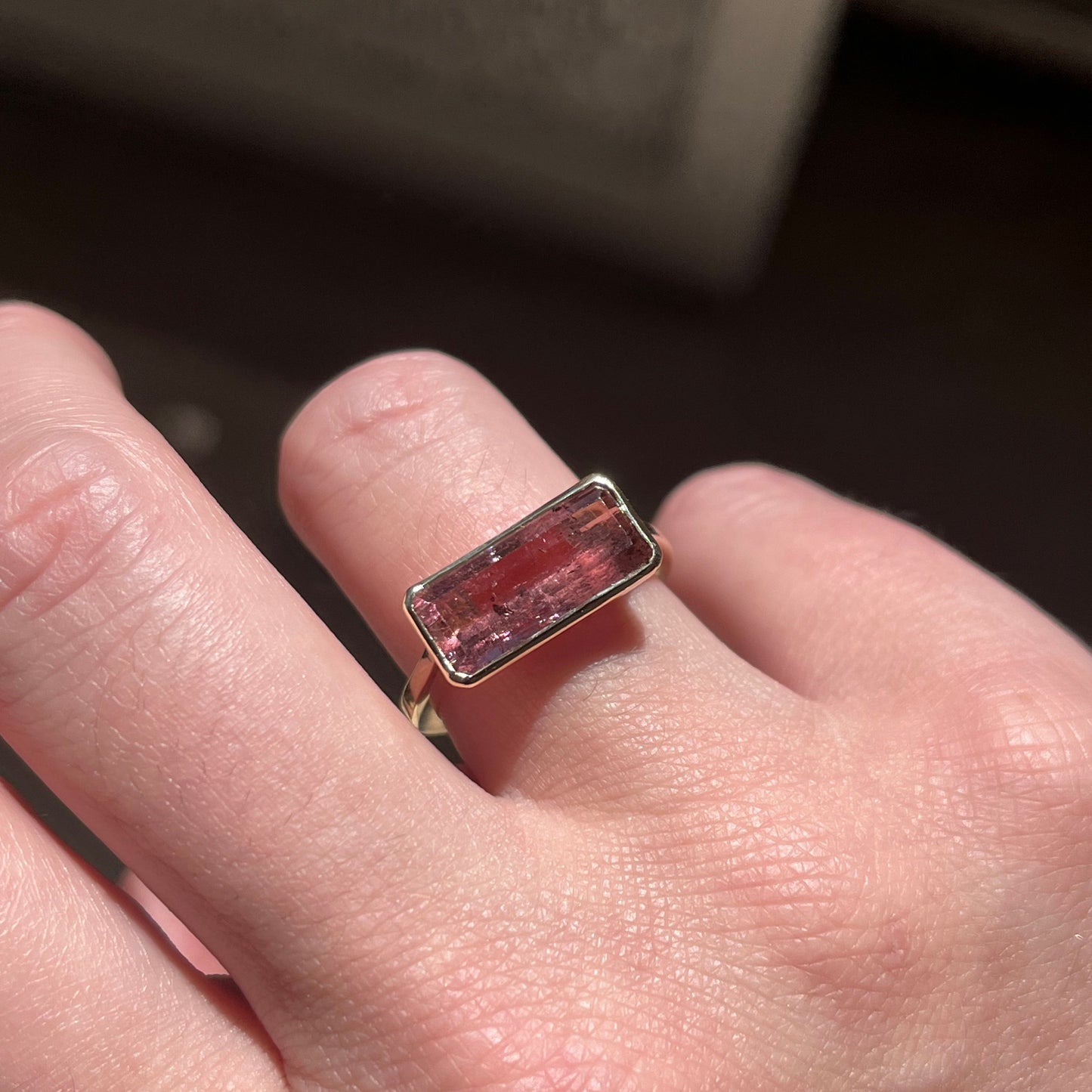 BESPOKE 4.58CT PINK TOURMALINE RING